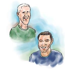 Ian Moore & Mike Dicey Caricatures -  Mike Dicey