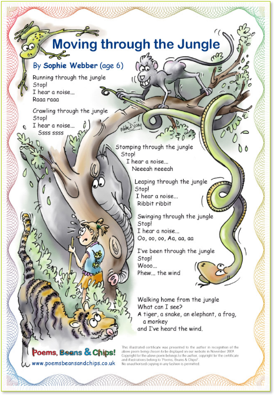 jungle  theme poem