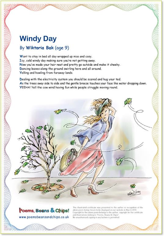 Windy Day Poem - © Mike Dicey