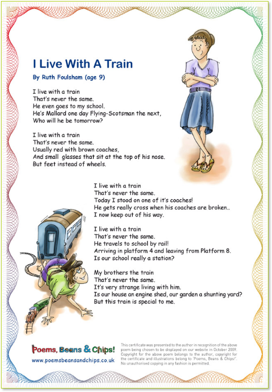 Live with a Train Poem - © Mike Dicey